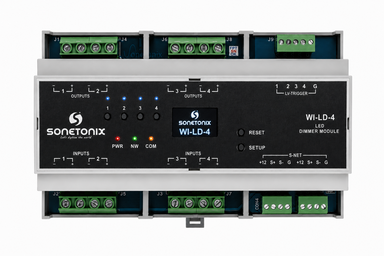 LED Controller PWM 4 Channel DIN Rail 