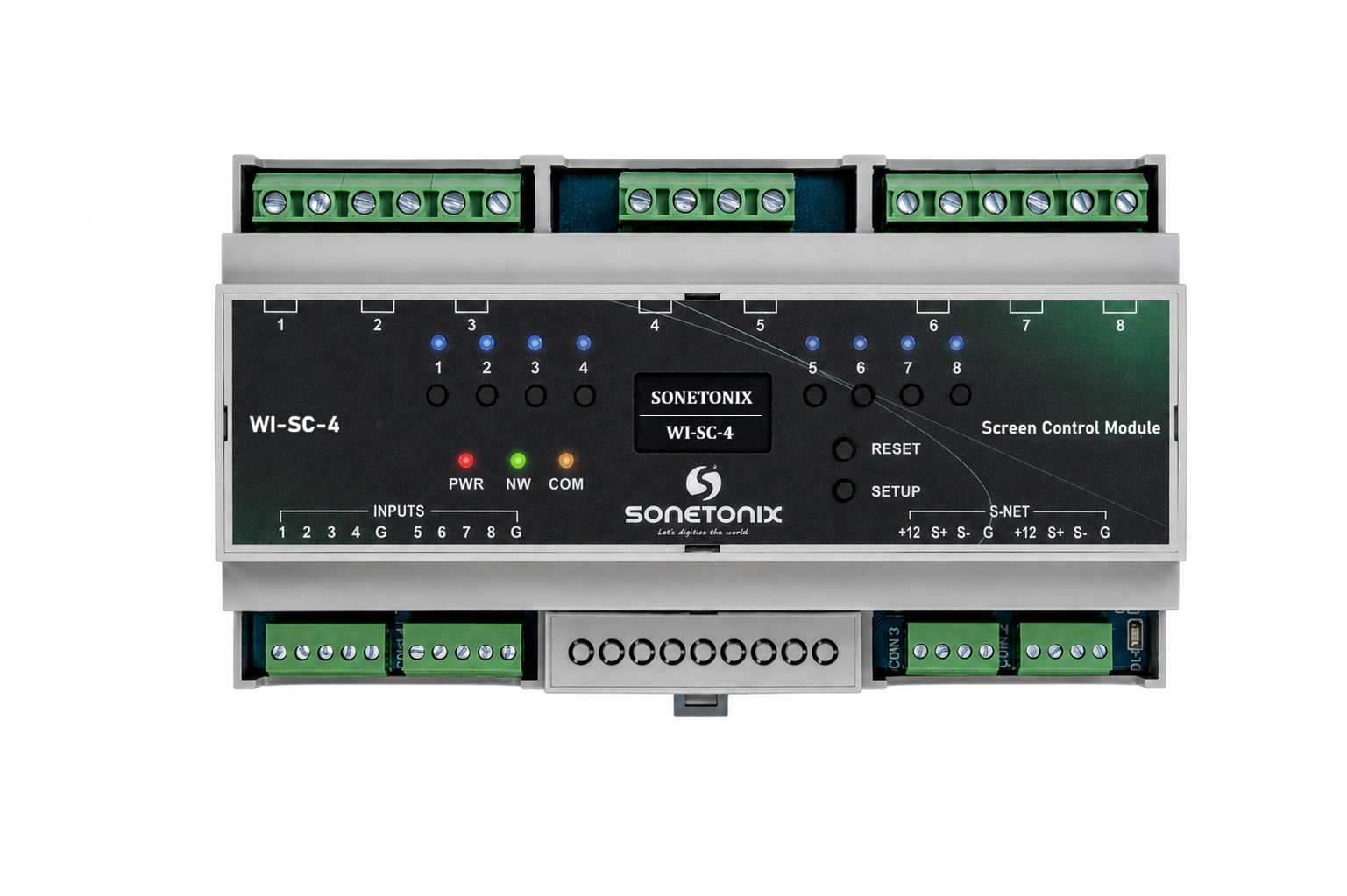 Screen/Motor control 4-Channel Module DIN Rail 