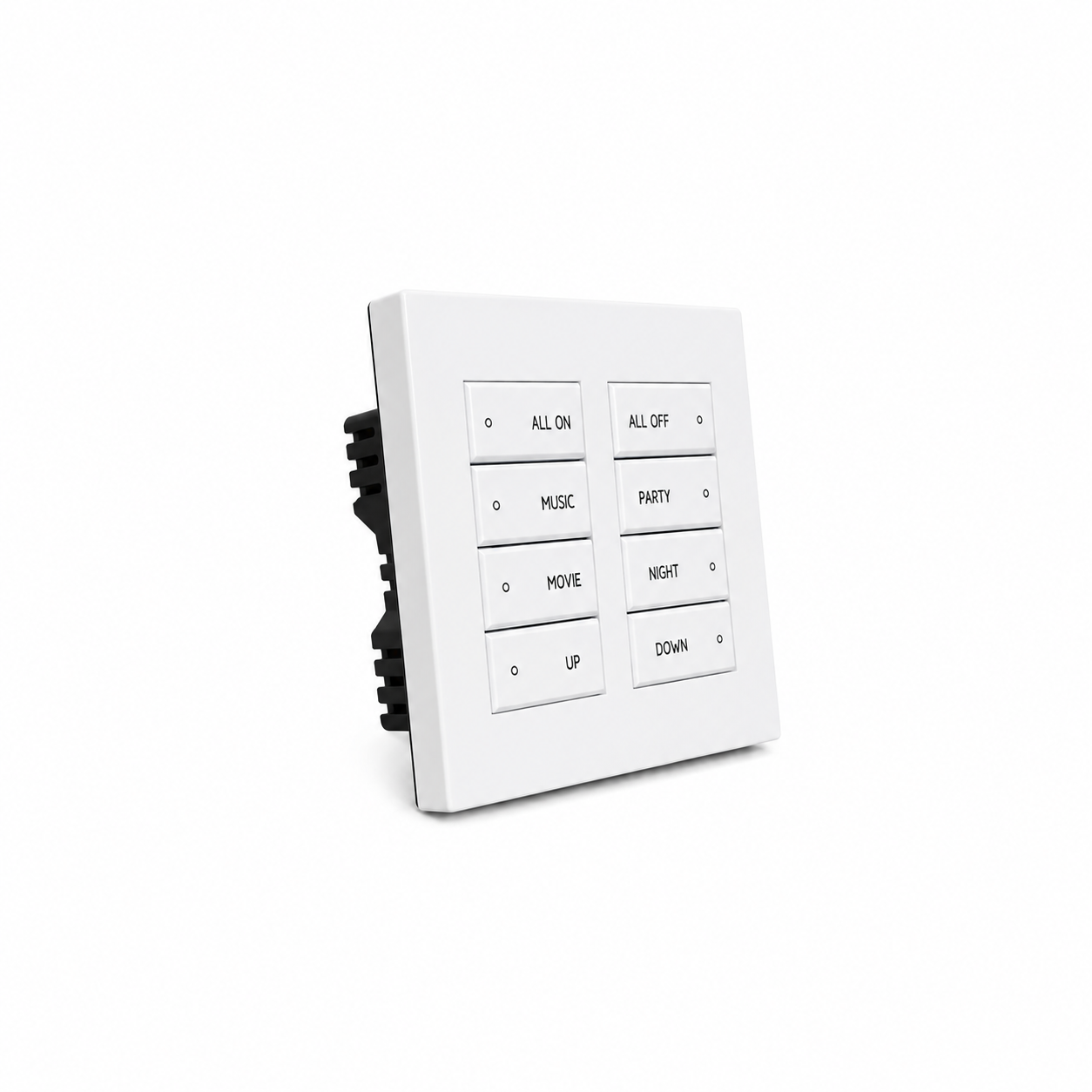 8-Button keypad, White Textured