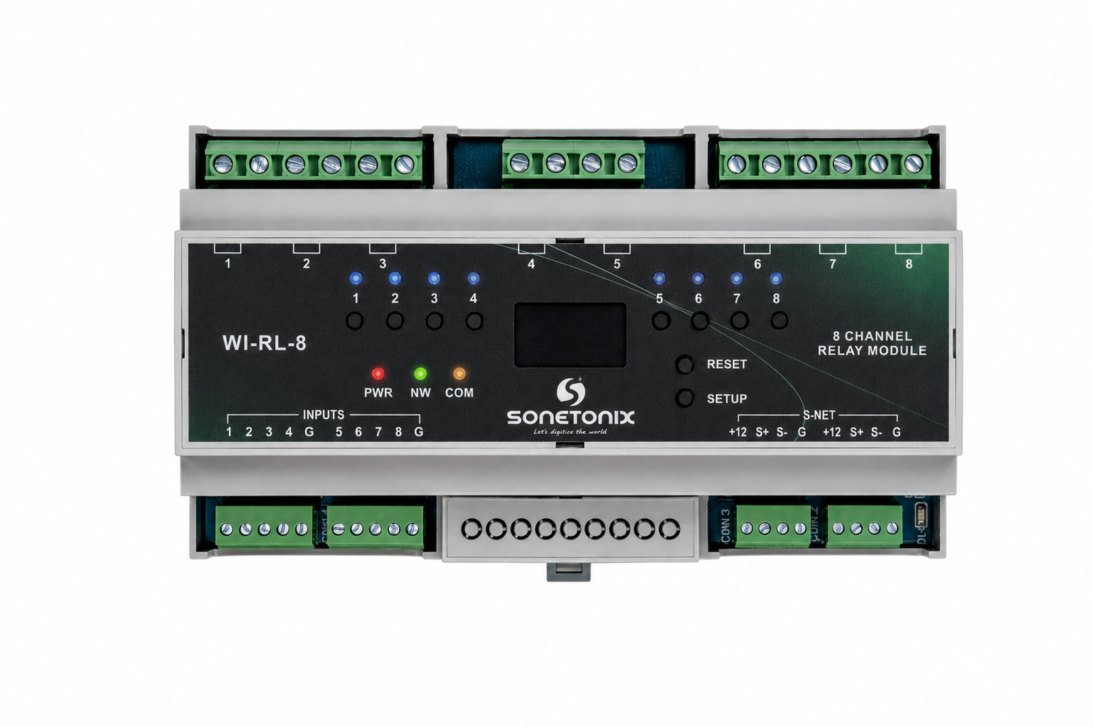 Relay Controller 8 Channel DIN Rail